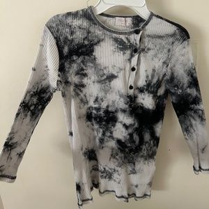 Navy and white tie dye shirt